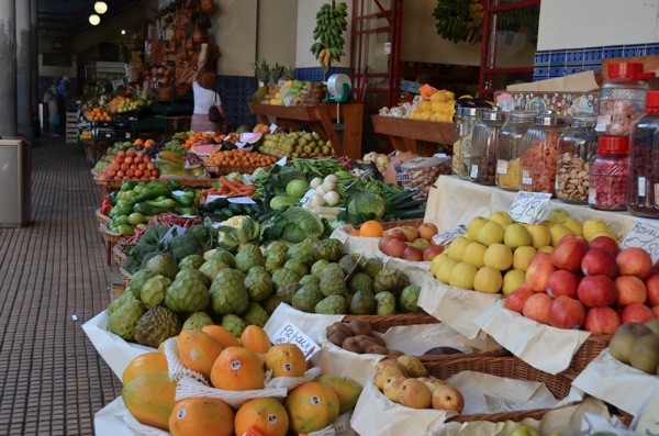 Fruits for sale.