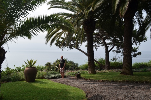 Touring the grounds. 