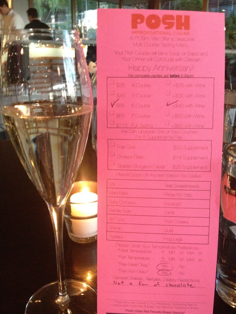 Our 20th Anniversary at Posh
